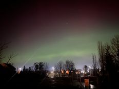 Zorza polarna nad Chodzieżą.