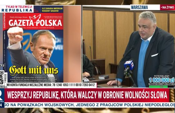 Tusk kontra Sakiewicz w sądzie. Specyficzna relacja Republiki