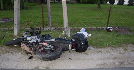 "Pożyczył" motocykl znajomego. Tak się to skończyło dla yamahy