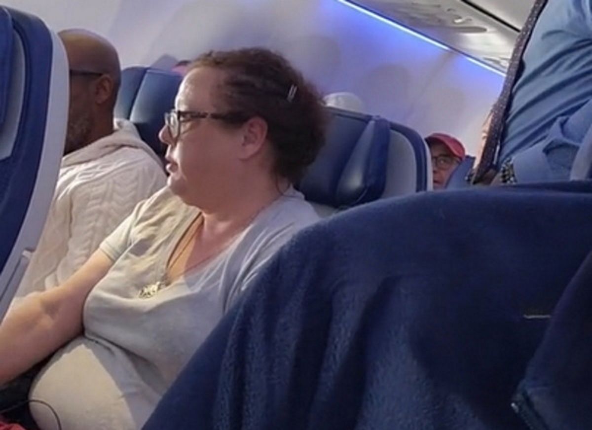 Awantura na pokładzie samolotu