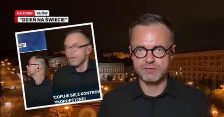 Był na wizji, gdy zaczęło się bombardowanie. Dziennikarz Polsatu nie przerwał relacji