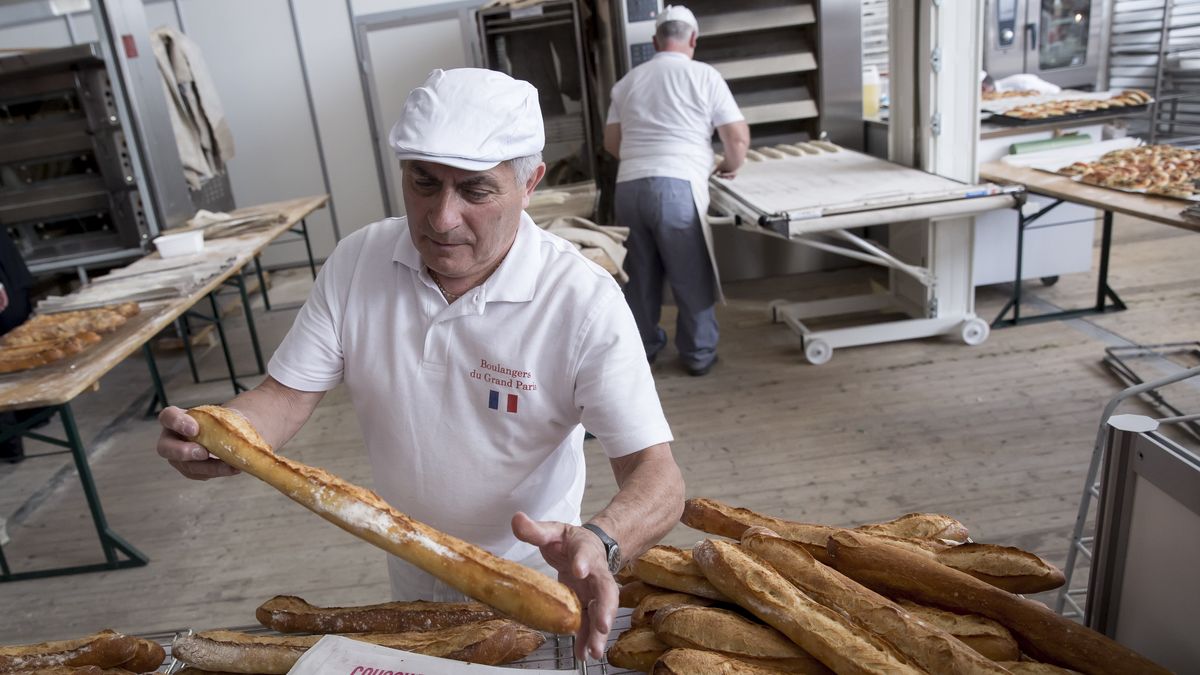The annual Bread Fair (Fete Du Pain)
An illustrative picture showing the making of french baguettes in a bakery during the annual Bread Fair on May 21, 2016 in Paris, France.
Vincent Isore/IP3