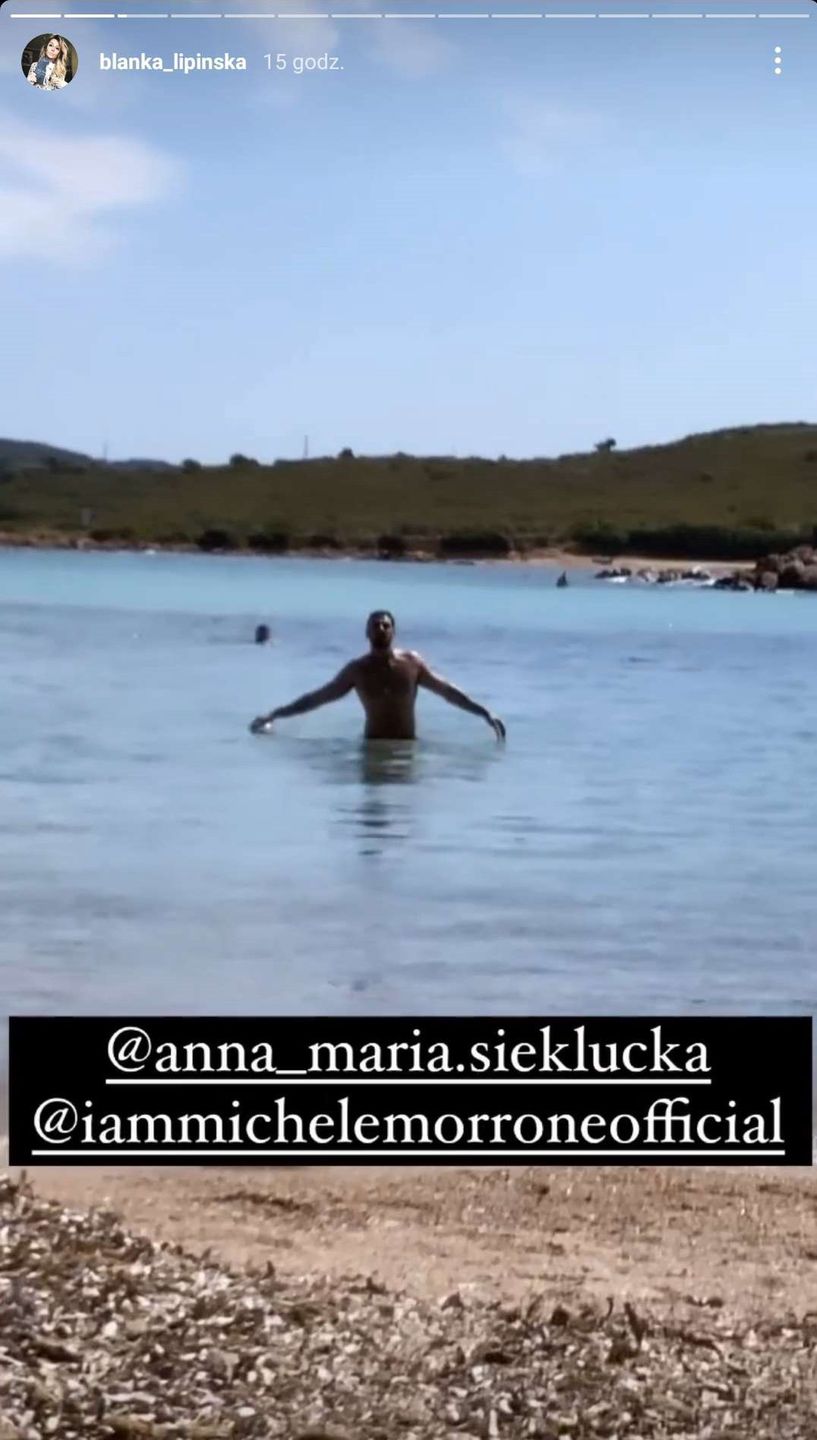 Blanka Lipińska topless i Michele Morrone składają życzenia Annie-Marii Siekluckiej