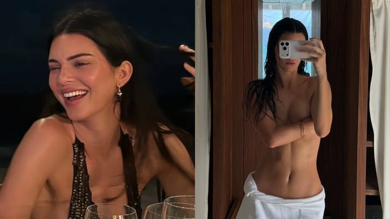 Kendall Jenner świętuje 30. urodziny, pozując topless na plaży