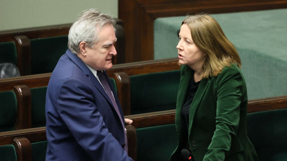 Minister Piotr Gliński i posłanka PiS Joanna Lichocka