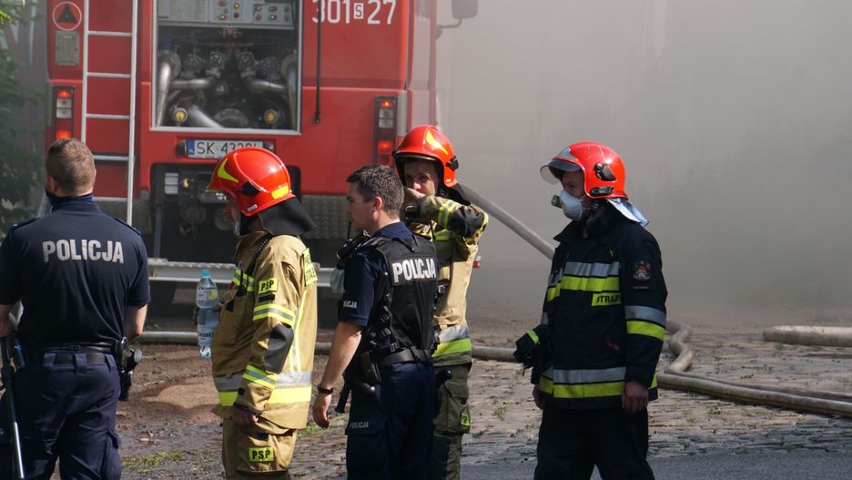 Pożar w Chorzowie
