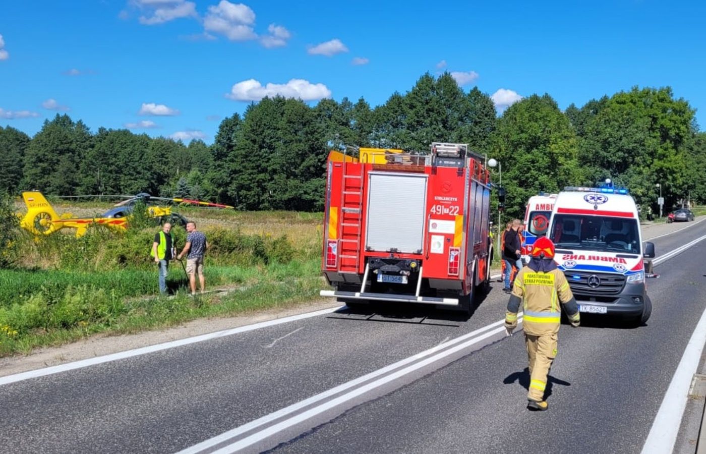 Wypadek w Lubieni. Zginęła ciężarna 32-latka