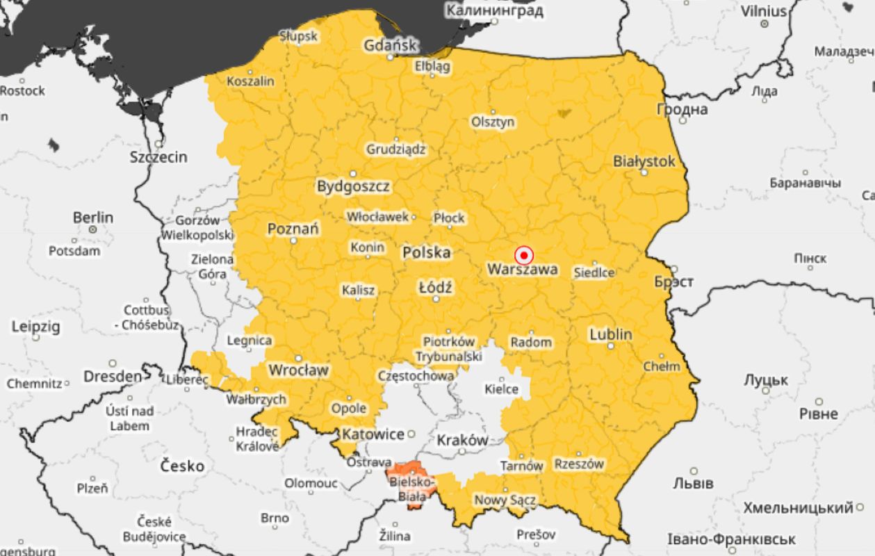 Alerty I i II stopnia IMGW