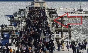 Była godzina 12:30. Na sopockim molo taki widok