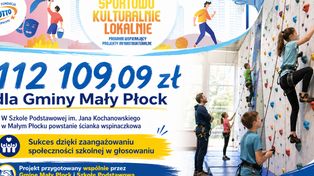 Mały Płock z dofinansowaniem na szkolną ściankę wspinaczkową