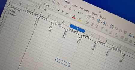 LibreOffice Calc: jak zablokować wiersz?