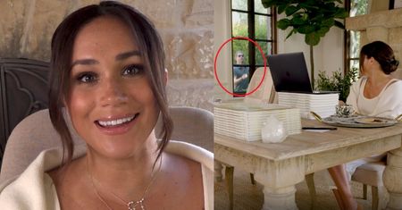 Meghan Markle motywuje (?) kobiety w szpilkach za 2,5 tysiąca złotych z ŻONGLUJĄCYM Harrym w tle (WIDEO)