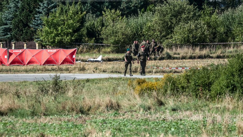 Wojsko w Mniszkowie, gdzie spadł jeden z dronów