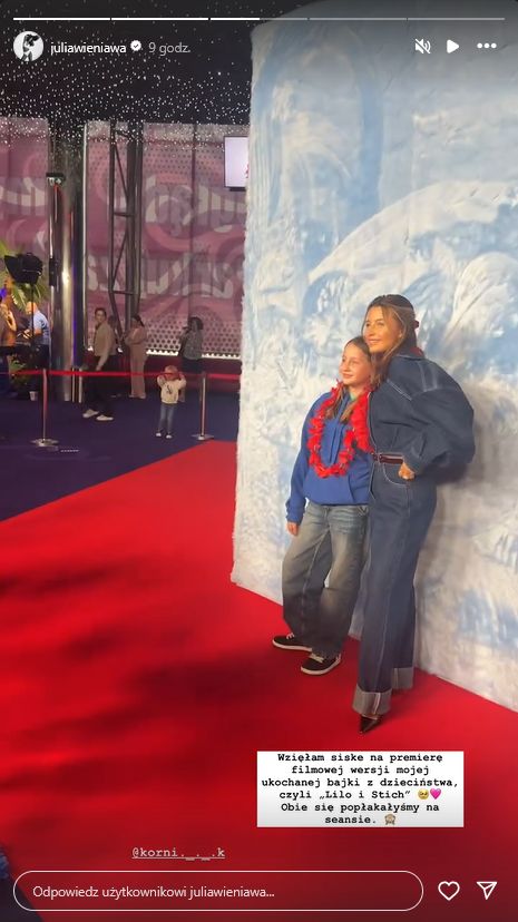 Julia Wieniawa z siostrą