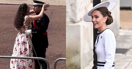 Trooping the Colour 2024: Romantyczna scena przed Pałacem Buckingham. Doszło do zaręczyn (WIDEO)