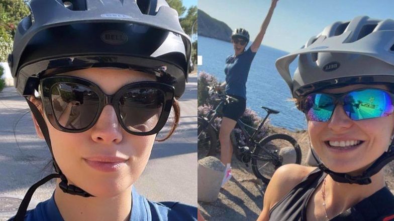 Anna Lewandowska i Paulina Krupińska na wakacjach 