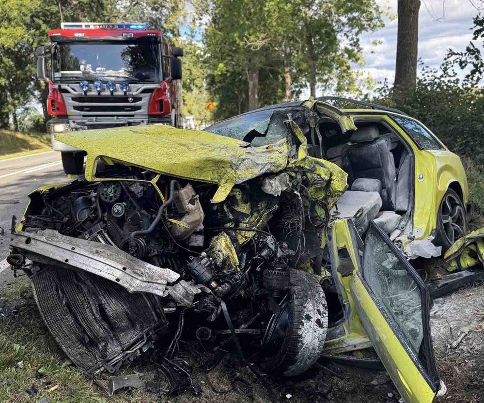 Tuchomko: Śmiertelny wypadek. Z audi nic nie zostało