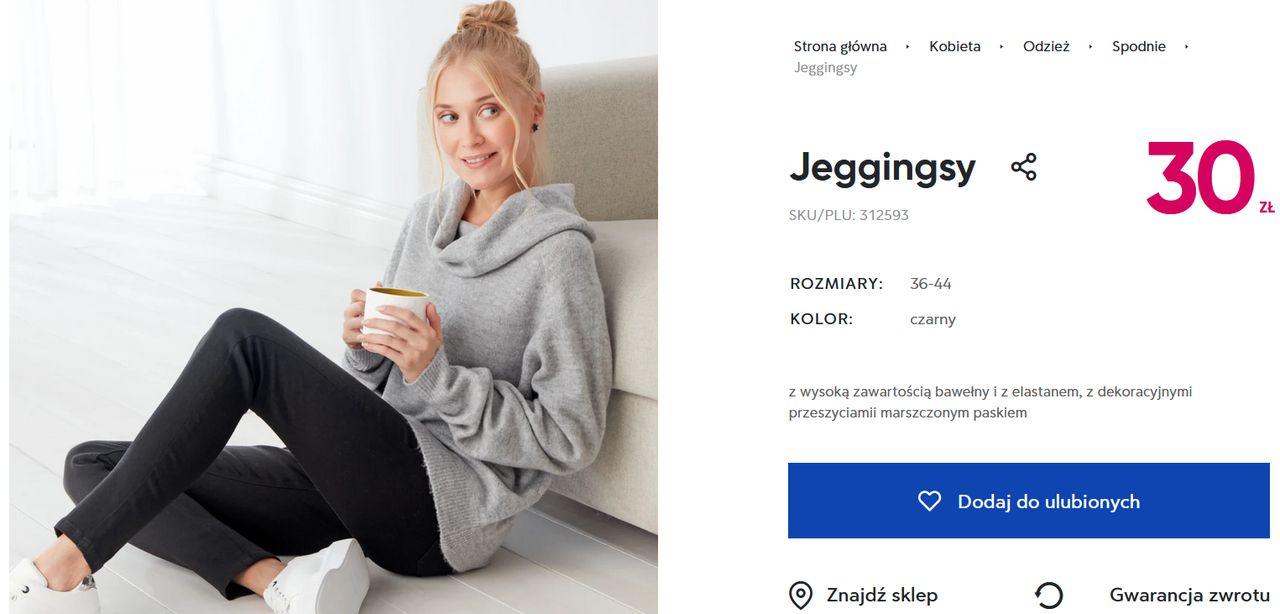 Jegginsy z Pepco za 30 zł