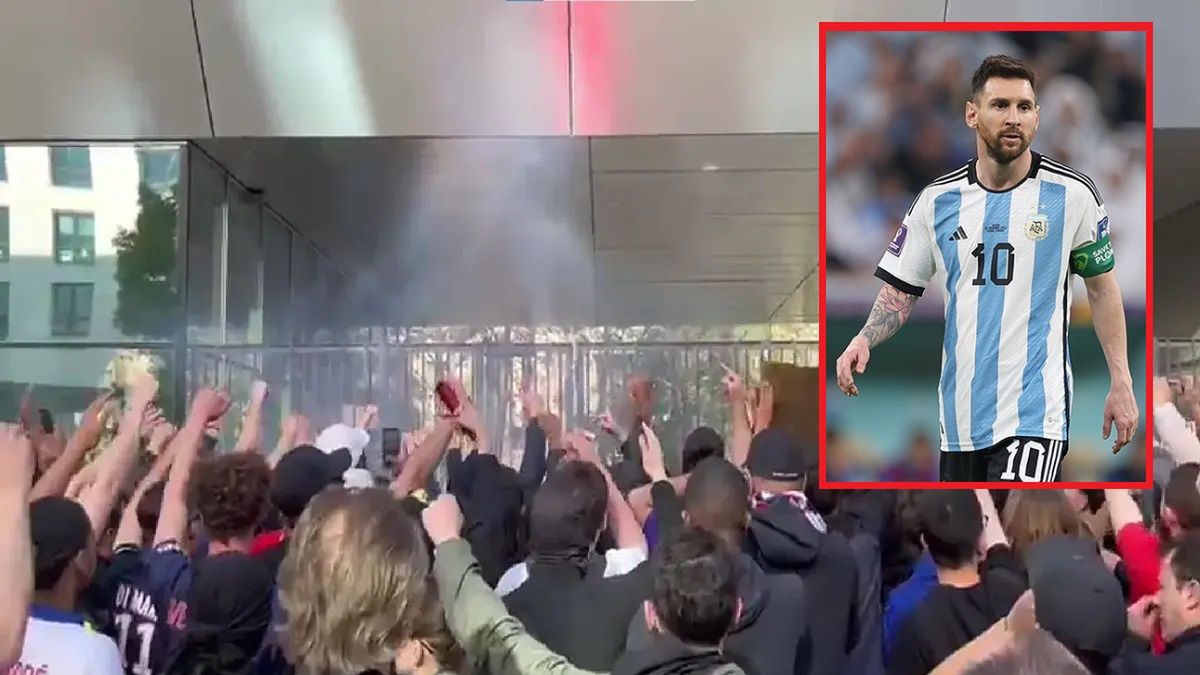 Tłum skandujący wyzwiska w stronę Leo Messiego
