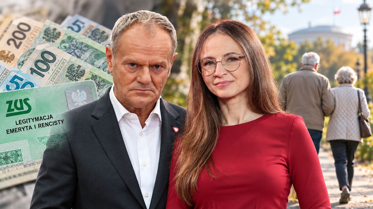 Premier Donald Tusk i ministra rodziny Agnieszka Dziemianowicz-Bąk