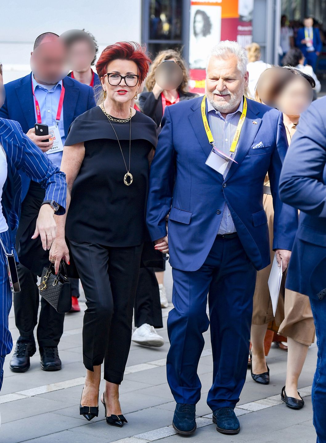 Jolanta i Aleksander Kwaśniewscy na kongresie Impact 2024