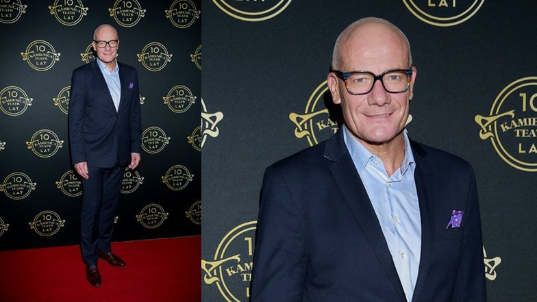 Aktorzy i celebryci na pozują na premierze spektaklu 