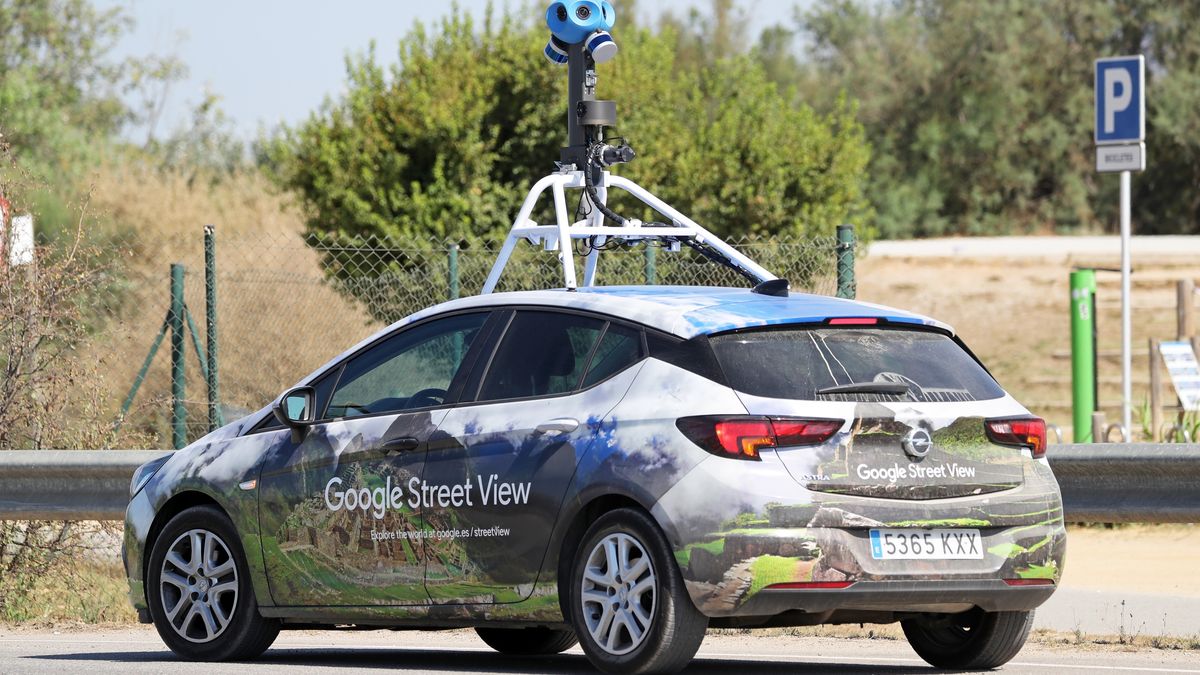 The Google Street View car on the outskirts of El Prat del Llobregat, very close to the airport, in Barcelona, on 04th August 2022.  (Photo by Urbanandsport/NurPhoto via Getty Images)