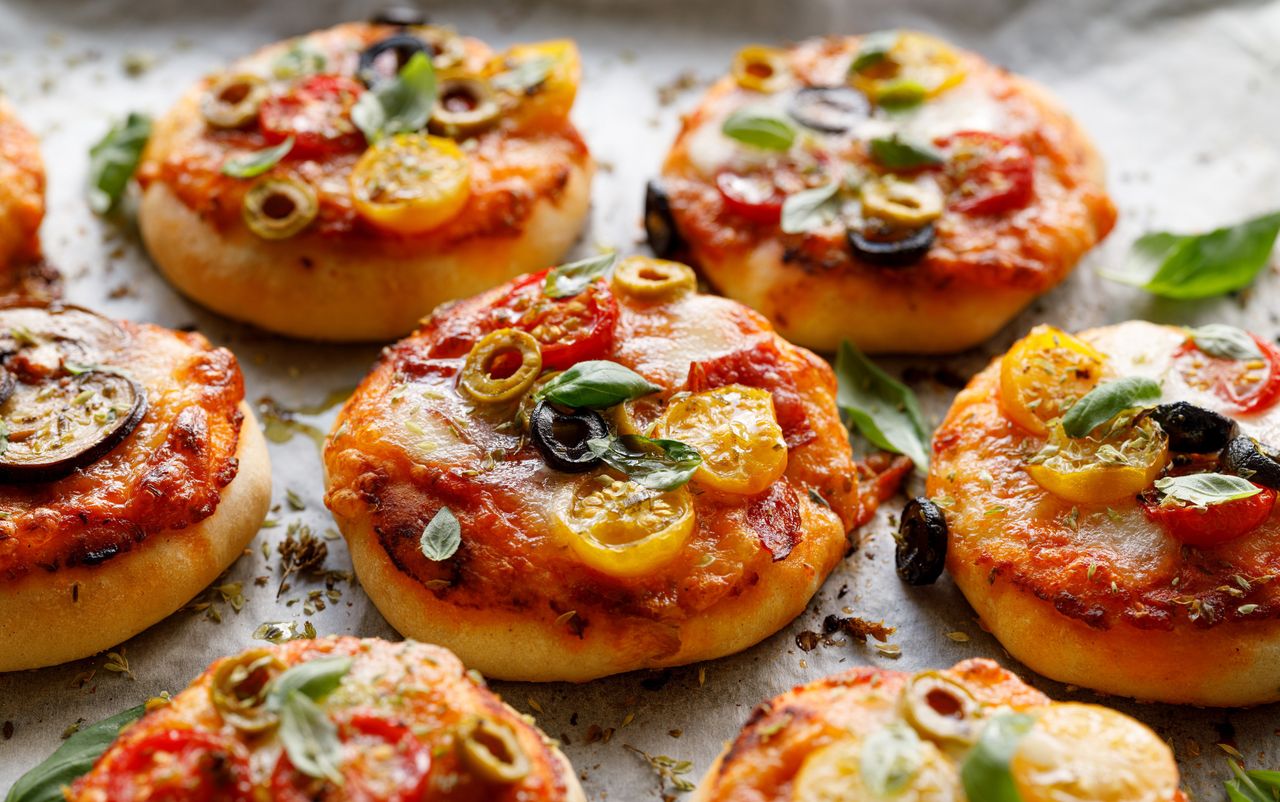 Healthy twist: Mini pizzas with cottage cheese steal the show