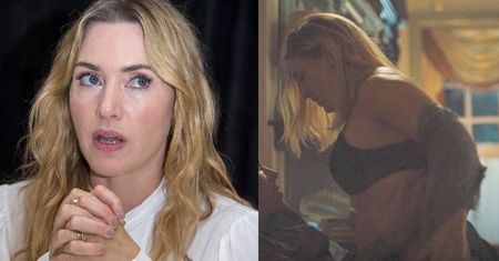 Kate Winslet ZAKAZAŁA retuszowania jej "odstającego kawałka brzucha" w scenie erotycznej nowego serialu: "NIE WAŻ SIĘ"