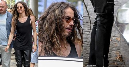 Michał Szpak w butach z frędzlami i skórzanych spodniach pod "Dzień Dobry TVN" (ZDJĘCIA)