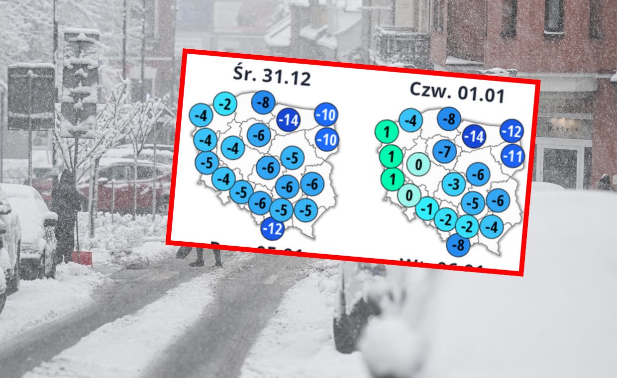 Zima nie odpuszcza na przełomie roku. Prognoza na sylwestra i Nowy Rok