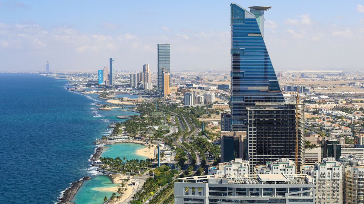 Wybrzeże w mieście Dżedda w Arabii Saudyjskiej