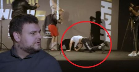 Za plecami dziennikarza brutalnie się pobili! Wszystko nagrały kamery!