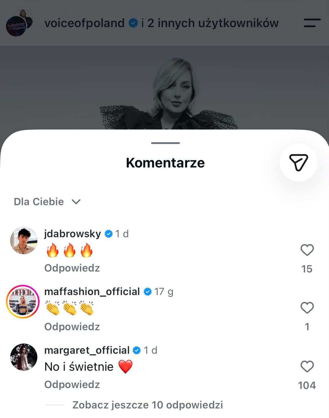 komentarz Margaret