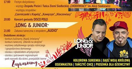 Dożynki Gminy Kłoczew 2019 w Starym Zadybiu. Na scenie wystąpi Long &amp; Junior