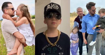 Gwiazdy świętują Dzień Ojca: Rapujący Krzysztof Rutkowski junior, Grzegorz Collins z córką Sylwii Bomby... (ZDJĘCIA)
