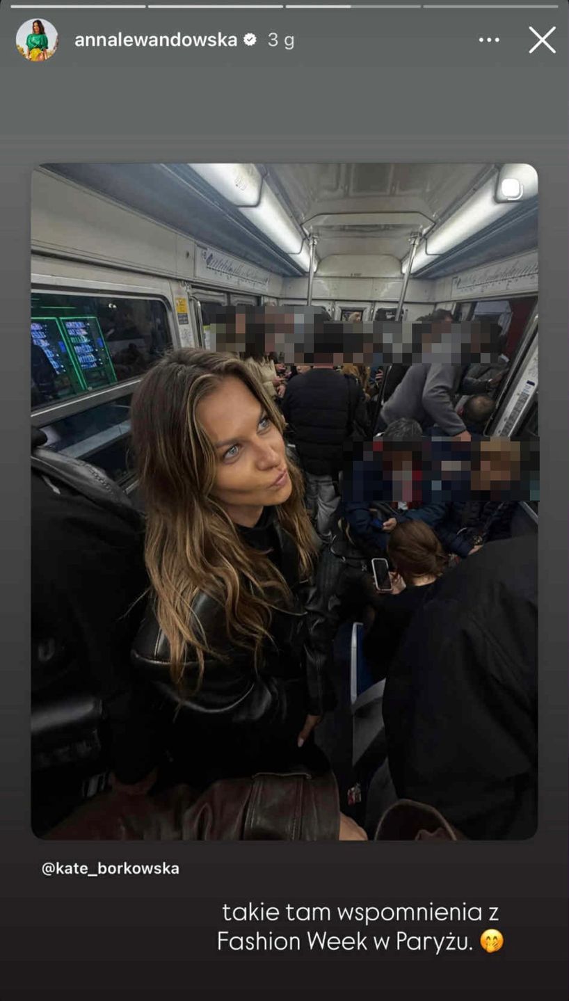 Anna Lewandowska wspomina przejażdżkę metrem