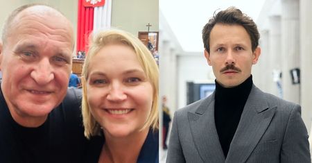 Dominika Chorosińska pozuje z Kukizem i przypisuje PiS zasługi w sprawie ustawy o tantiemach. O strajkujących nie wspomniała ani słowem