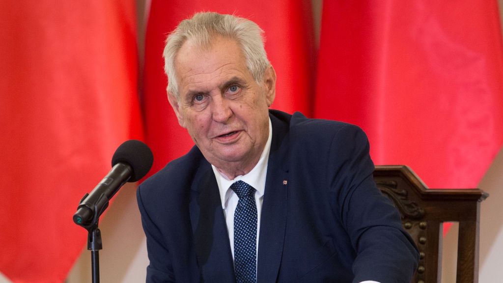 Prezydent Czech Milos Zeman
