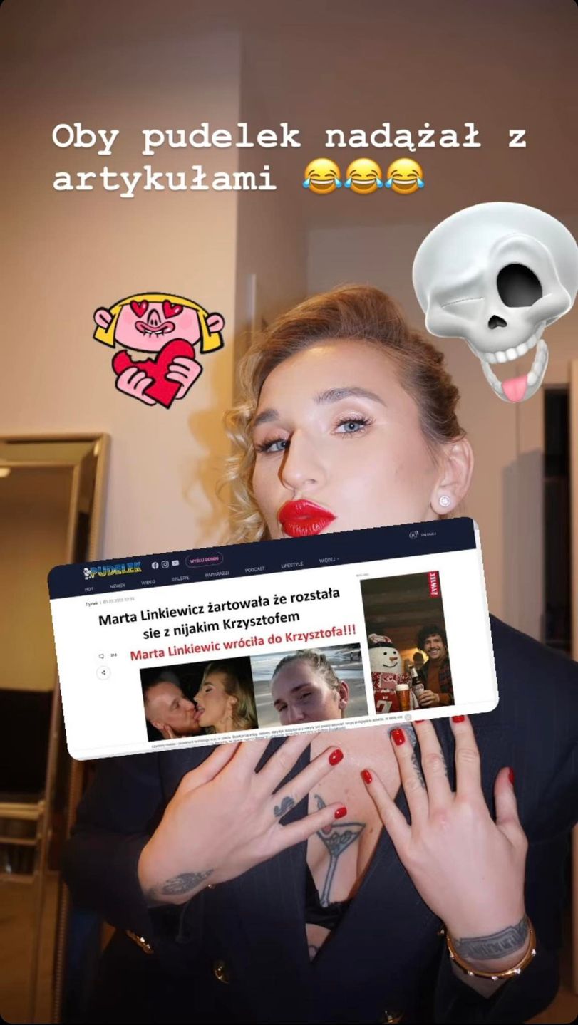 Marta Linkiewicz jednak wróciła do chłopaka