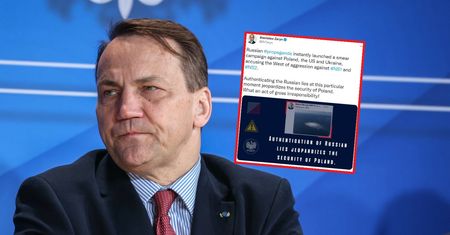 "Potwierdził" łgarstwa Kremla? Oskarża Sikorskiego. Poszło o wpis