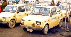 Fiat 126p jako taksówka w Chinach