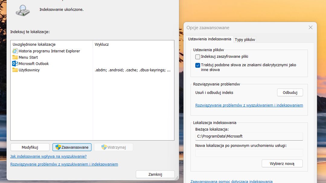 Indeksowanie w Windows 11 - jak przyspieszyć wyszukiwanie danych
