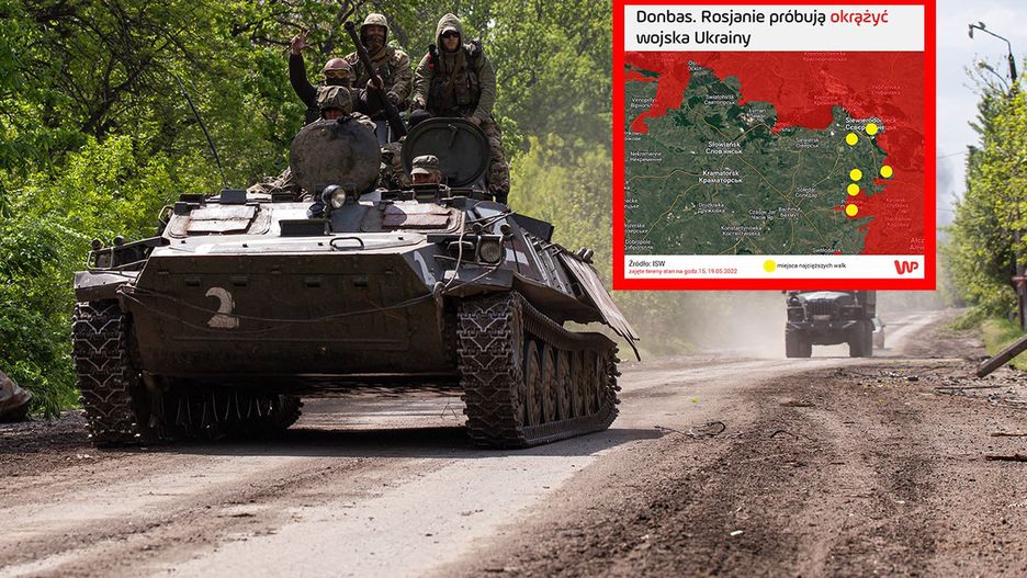 Rosjanie próbują okrążyć kilkanaście tysięcy żołnierzy ukraińskich w Donbasie