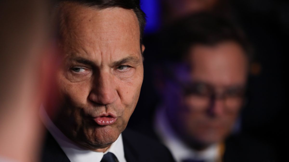 Radoslaw Sikorski, Minister of Foreign Affairs of Poland, attends the NATO Summit at the World Forum in The Hague, the Netherlands, on June 24, 2025.  (Photo by Klaudia Radecka/NurPhoto via Getty Images)