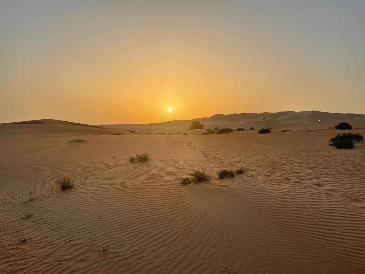 Dubaj. Noc na pustyni