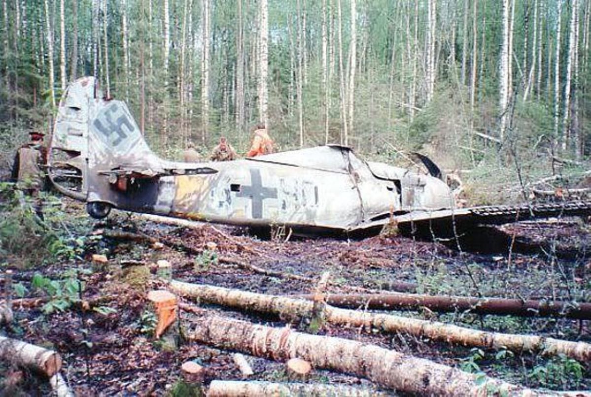 German fighter plane lost in Russian woods takes flight again