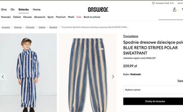 Pasiasty strój wywołał kontrowersje. Answear: usuwamy produkt z oferty