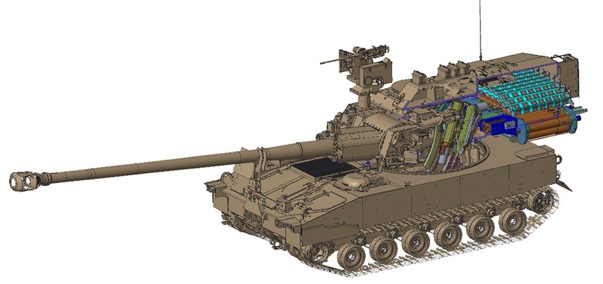 Wizualizacja haubicy M109 ERCA.
