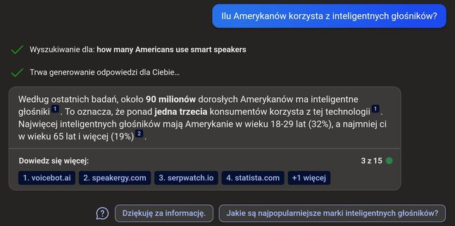 Bing AI świetnie porozumiewa się po polsku